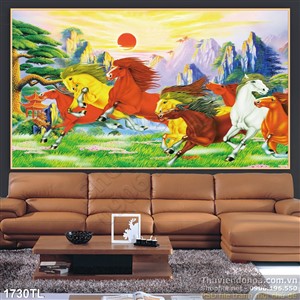 Tranh mã đáo thành công phong thủy đẹp nhất