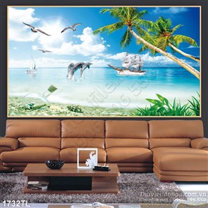 Tranh biển và đại dương trang trí phòng khách