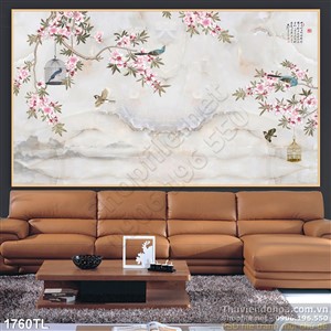 Tranh chim én in gạch chất lượng cao