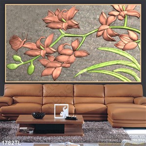 Tranh điêu khắc hoa lan đẹp nhất
