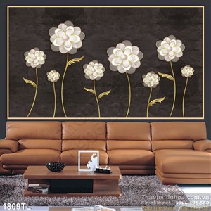 Tranh hoa decor  dán tường