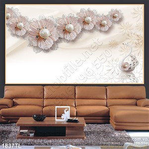 Tranh hoa mai ngọc trang trang trí tường