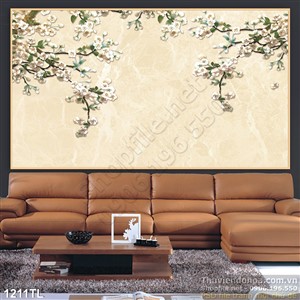 Tranh hoa dán tường đẹp độc đáo