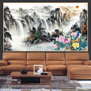 Tranh thư pháp phong thủy đẹp độc đáo