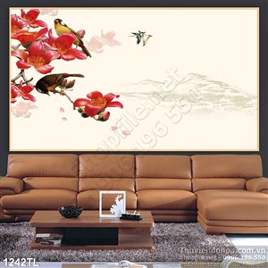 Tranh 3D giả ngọc trang trí tường đẹp