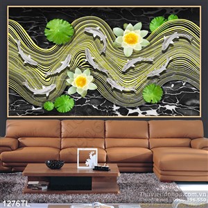 Tranh hoa Sen trang trí tường