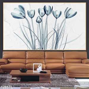 Tranh hoa tulip trang trí tường đẹp