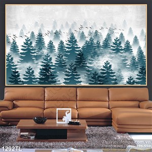 Tranh rừng cây trang trí tường đẹp nhất