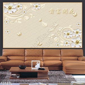 Tranh lụa 3D decor trang trí tường