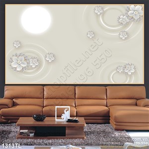 Tranh lụa 3D hoa trang trí treo tường đẹp