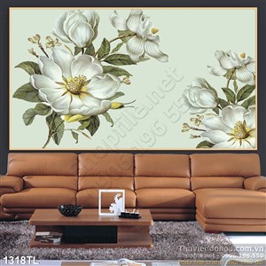 Tranh lụa 3D dán tường đẹp nhất