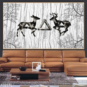 Tranh nai decor tường đẹp