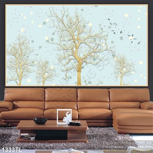 Tranh cây decor trang trí phòng khách