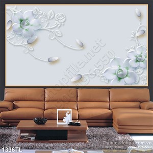Tranh giả ngọc trang trí tường phòng khách