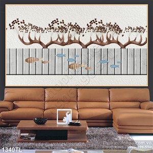 Tranh decor in gạch đẹp