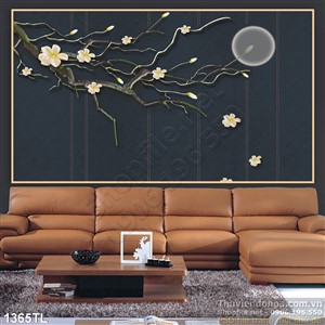 Tranh hoa mai cổ điển trang trí tường
