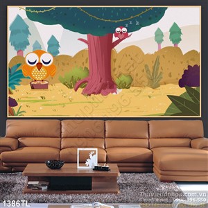 Tranh trẻ em trang trí phòng ngủ