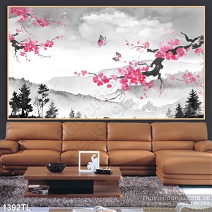 Tranh thư pháp mùa xuân mới nhất