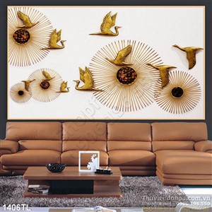 Tranh lụa 3D nghệ thuật hiện đại