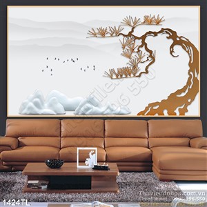 Tranh cây trang trí phòng ngủ