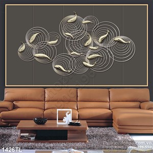 Tranh cá nghệ thuật trang trí nội thất đẹp