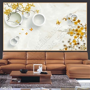 Tranh lụa 3D trang trí treo tường