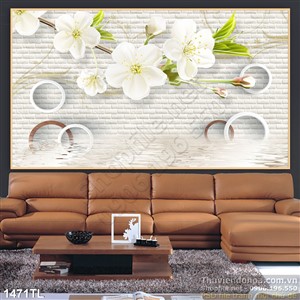 Tranh 3D hoa trang trí nghệ thuật