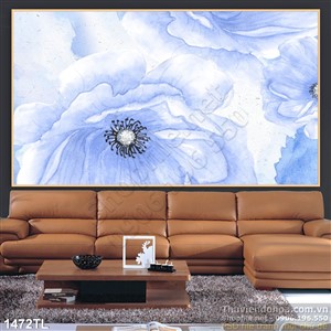 Tranh lụa 3D hoa trang trí đẹp