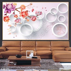 Tranh hoa Sen trang trí tường