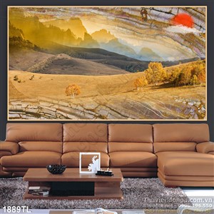 Tranh rừng núi nghệ thuật treo tường đẹp