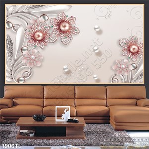 Tranh lụa 3D hoa kim cương mới nhất hiện nay