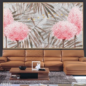 Tranh hoa 3D trang trí treo tường đẹp