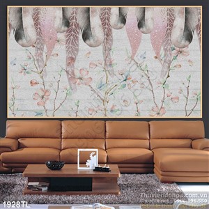 Tranh hoa dán tường đẹp