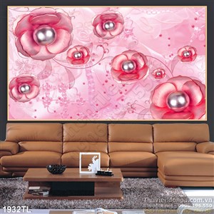 Tranh hoa ngọc trai trang trí treo tường đẹp