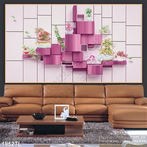 Tranh 3D trang trí dán tường đẹp