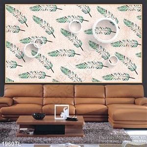 Tranh lông vũ trang trí dán tường đẹp