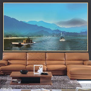 Tranh sông nước dán tường đẹp