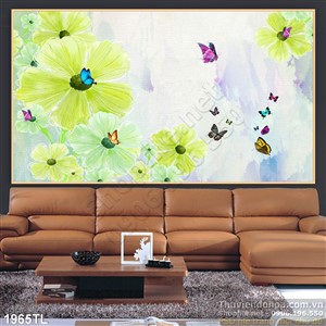 Tranh hoa 3D in kính UV chất lượng cao