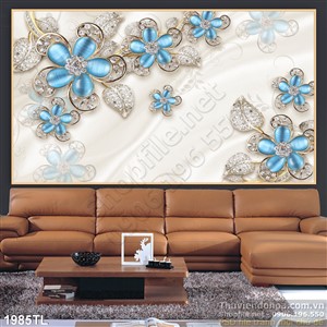 Tranh giả ngọc hoa kim cương trang trí treo tường