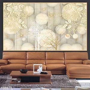Tranh 3D nghệ thuật trang trí phòng khách