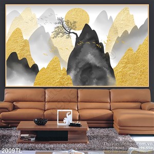 Tranh núi decor hiện đại