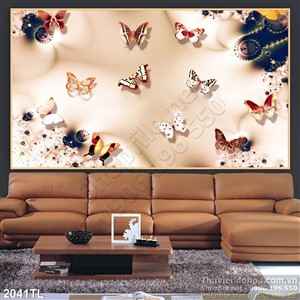 Tranh 3D trang trí phòng khách