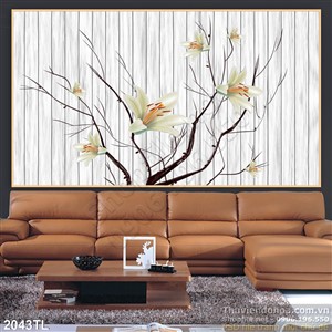 Tranh hoa trang trí tường đẹp