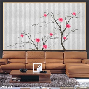 Tranh hoa hồng dán tường mới nhất