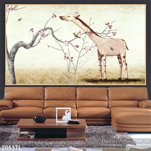 Tranh hươu trang trí tường đẹp