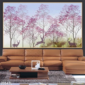 Tranh hươu nai treo tường đẹp nhất