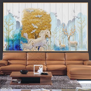 Tranh điêu khắc ngựa độc đáo