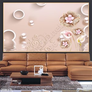 Tranh lụa 3D trang trí tường đẹp