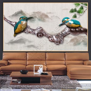 Tranh điêu khắc chim sẻ trang trí tường đẹp nhất