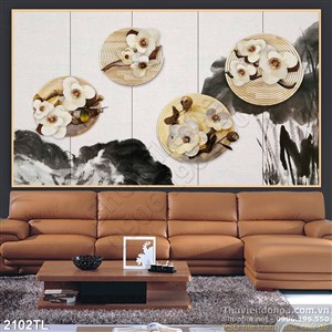 Tranh thư pháp nghệ thuật trang trí phòng khách